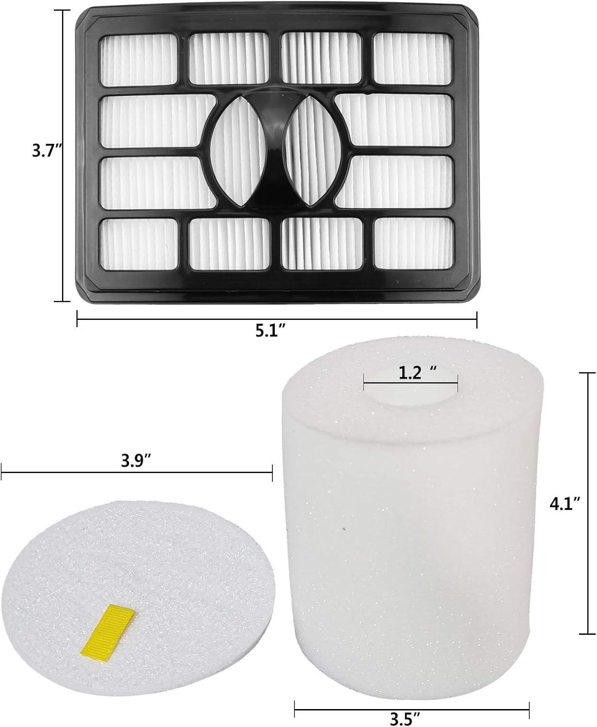 2 HEPA + 4 Foam & Felt Filters Replacement Compatible for Shark Rotator Pro Lift-Away NV500, NV501, NV502, NV503, NV505, NV510, NV520, NV552, UV560, NV642, ZU780, ZU782, ZU785, Part Xff500 Xhf500: Appliances