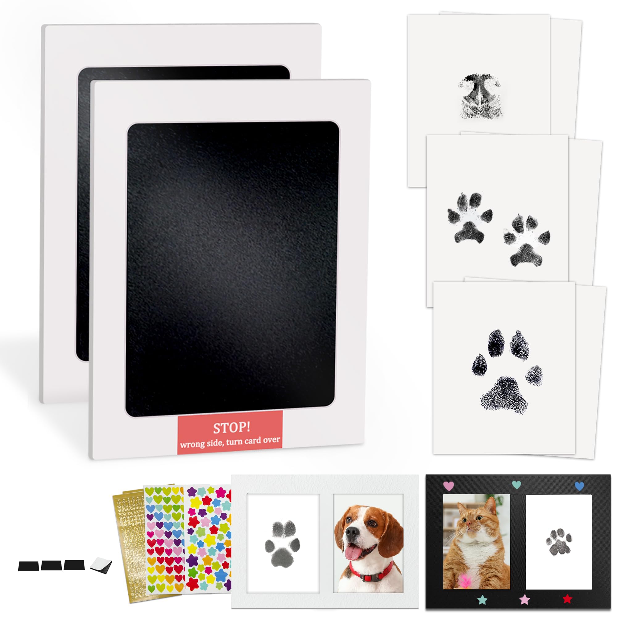 Photo 1 of MYPAWLETS Inkless Paw Print Kit,Mess-Free Paw Print Stamp Pad for Dogs Cat,Pet Safe Clean Touch Ink Pad,Dog Nose Print Kit,Pet Paw Print Impression Kit Keepsake,Personalized Pet Lover,Dog Mom Gift-2M