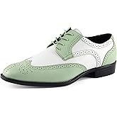 Bolano Elwyn, Men's Dress Shoes - Oxford & Wingtip - Spectator Two-Tone, Lace Up, Brogue Formal Shoes