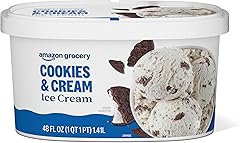 Amazon Grocery, Cookies & Cream Ice Cream, 48 Fl Oz