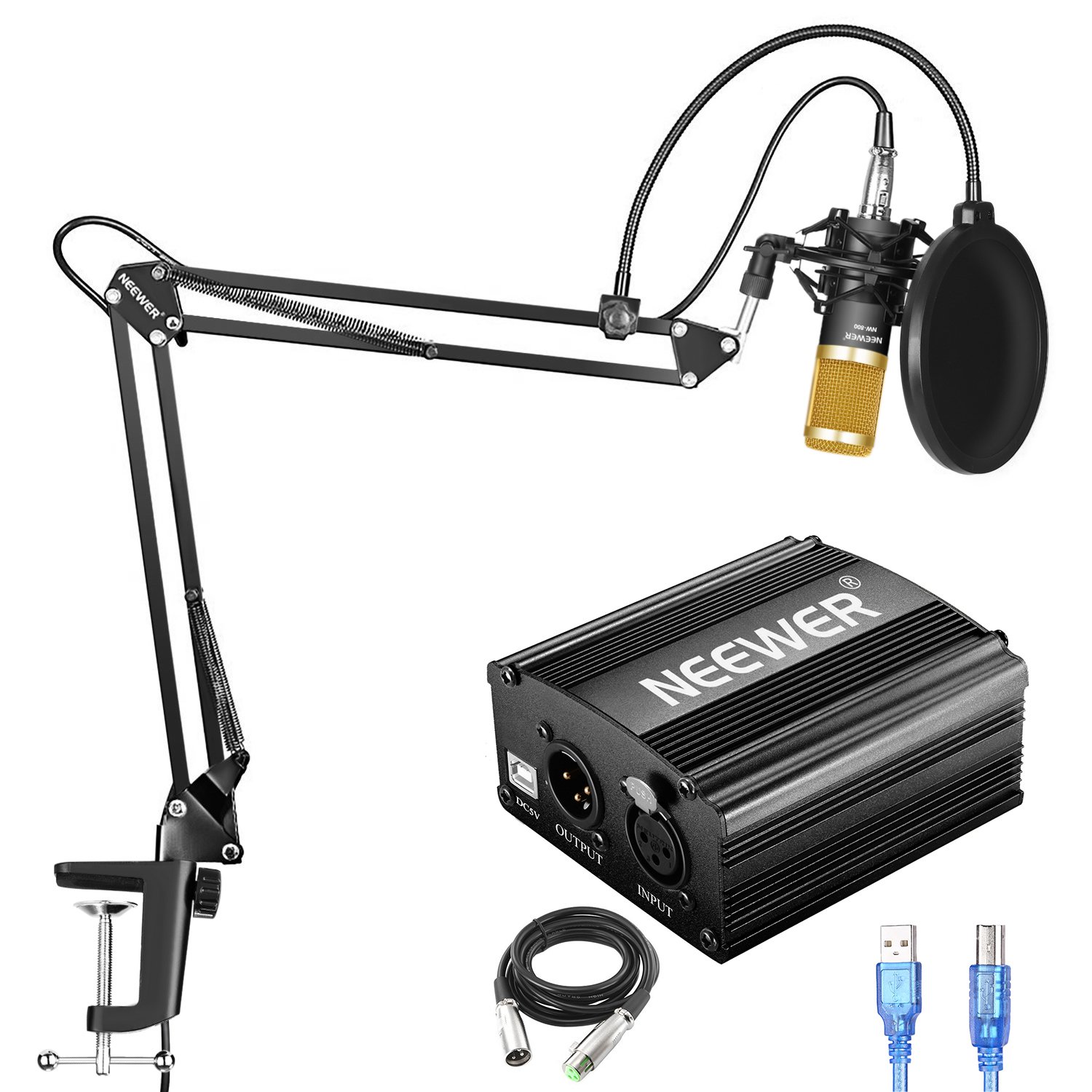 Neewer NW-800 Condenser Microphone Kit with USB 48V