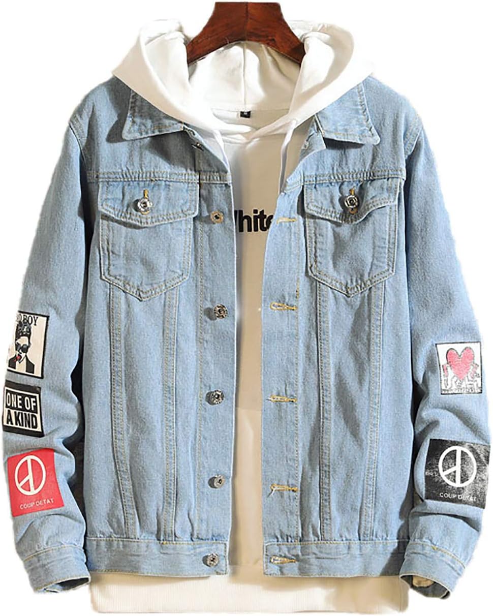 Ivan Johns Coats Men Jacket and Coat Trendy Warm Cotton Denim Jacket Mens Jean Jacket Outwear Male 5XL
