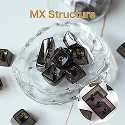 KiiBOOM Transparent PC Keycaps Set, 146 Keys