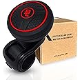 FOURING BL Steering Wheel Knob Spinner - Universal Non-Slip Fit, ABS & Premium Silicone Finish Suicide Knob with Metal Ball B