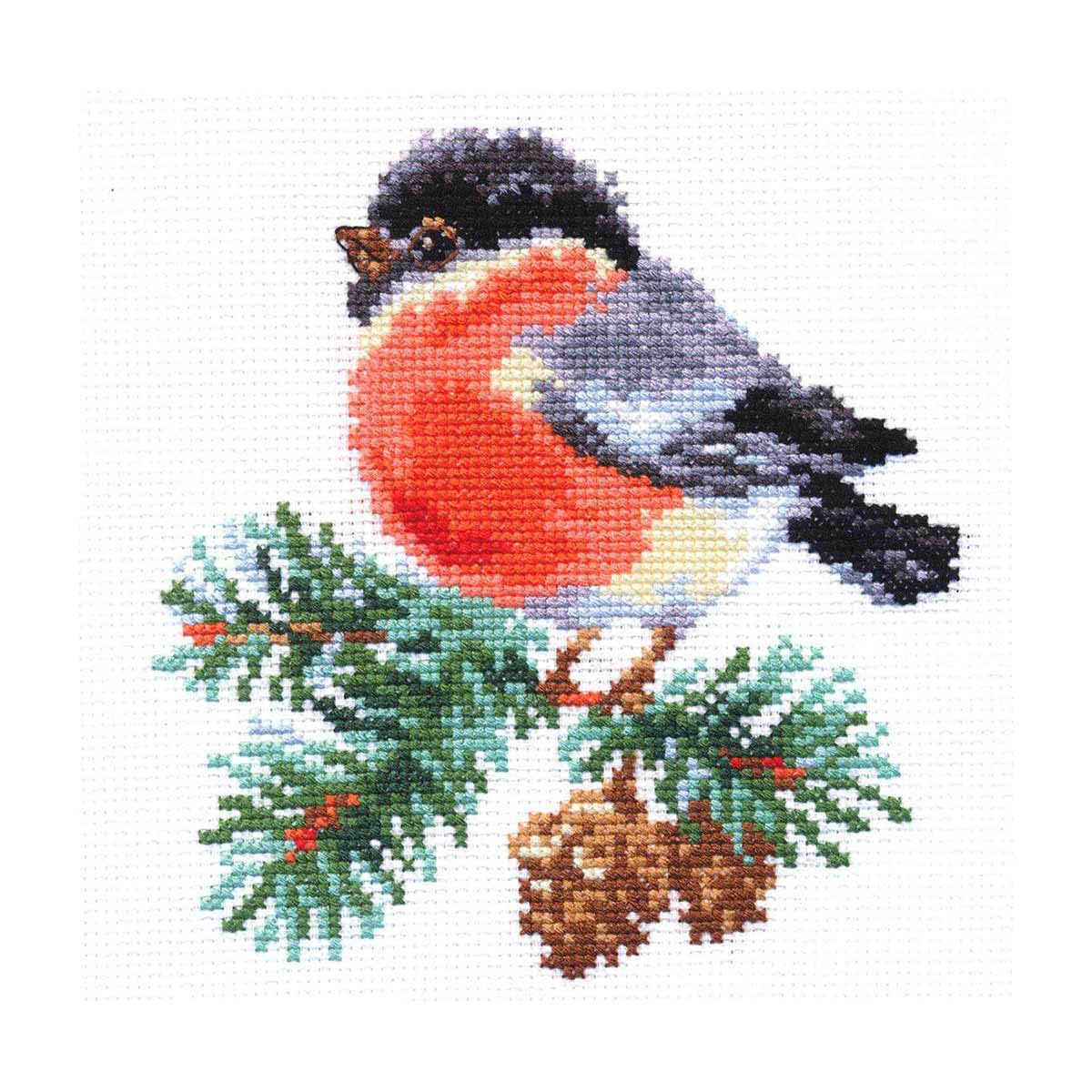 Alisa Cross Stitch Kit - Bullfinch