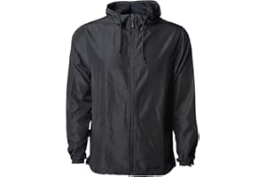 Global Blank Men's Windbreaker Jacket Lightweight Water-Resistant Windbreakers for Men