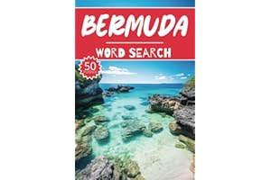 Bermuda Word Search: 50 Island Puzzles, Word Find, Vocabulary Activity Book for Kids, Adults and Seniors, 50 pages