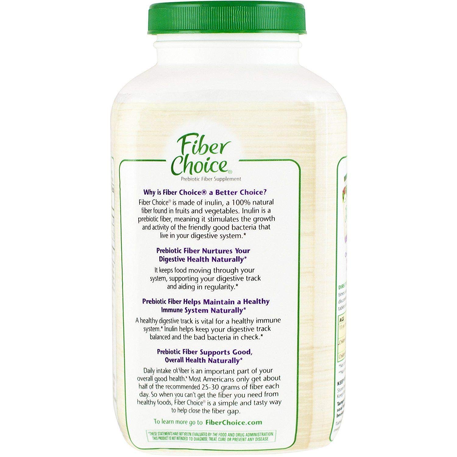 Fiber Choice Daily Prebiotic Fiber Chewable Tablets, Helps Support