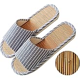 SKYTRAX COMF Odor-resistant Japanese Bamboo House Slippers for Sweaty Feet for Summer Cooling Slippers with Non-slip Soft Sole for Tatami and Indoor Easy to Clean