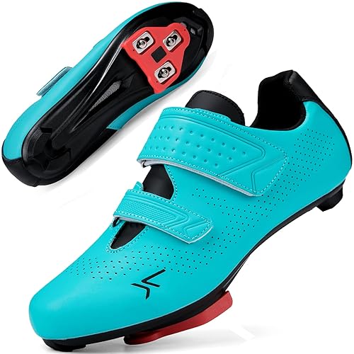 Mens Womens Cycling Shoes Compatible with Peloton Road Bike Riding