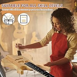 Ktaxon DIY Electric Guitar Kit, 46Inch DIY Bass