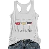 TOTWOW Tank Tops for Women 2026 Summer Racerback Tops Casual Graphic Tank Tops Sleeveless Tee Tops Workout Tops