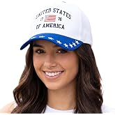 D&amp;Y Retro 2-Tone Canvas Baseball Cap for Women - Funny Embroidered Distressed Snapback, Adjustable Cotton Dad Hat