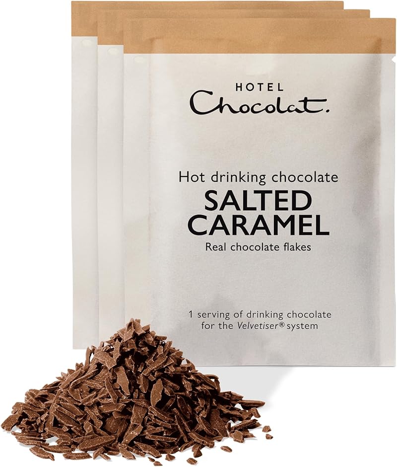 Hotel Chocolat Salted Caramel Hot Chocolate Sachets 20x 620g Velvetiser