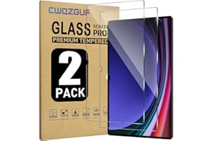CWQZGUF 2 Pack Galaxy Tab S9 Ultra/S8 Ultra 14.6 Inch Tempered Glass Screen Protector, 9H Hardness, High Clarity, Anti-Shatter, Bubble Free for Samsung Galaxy Tab S9 Ultra/S8 Ultra Screen Protector