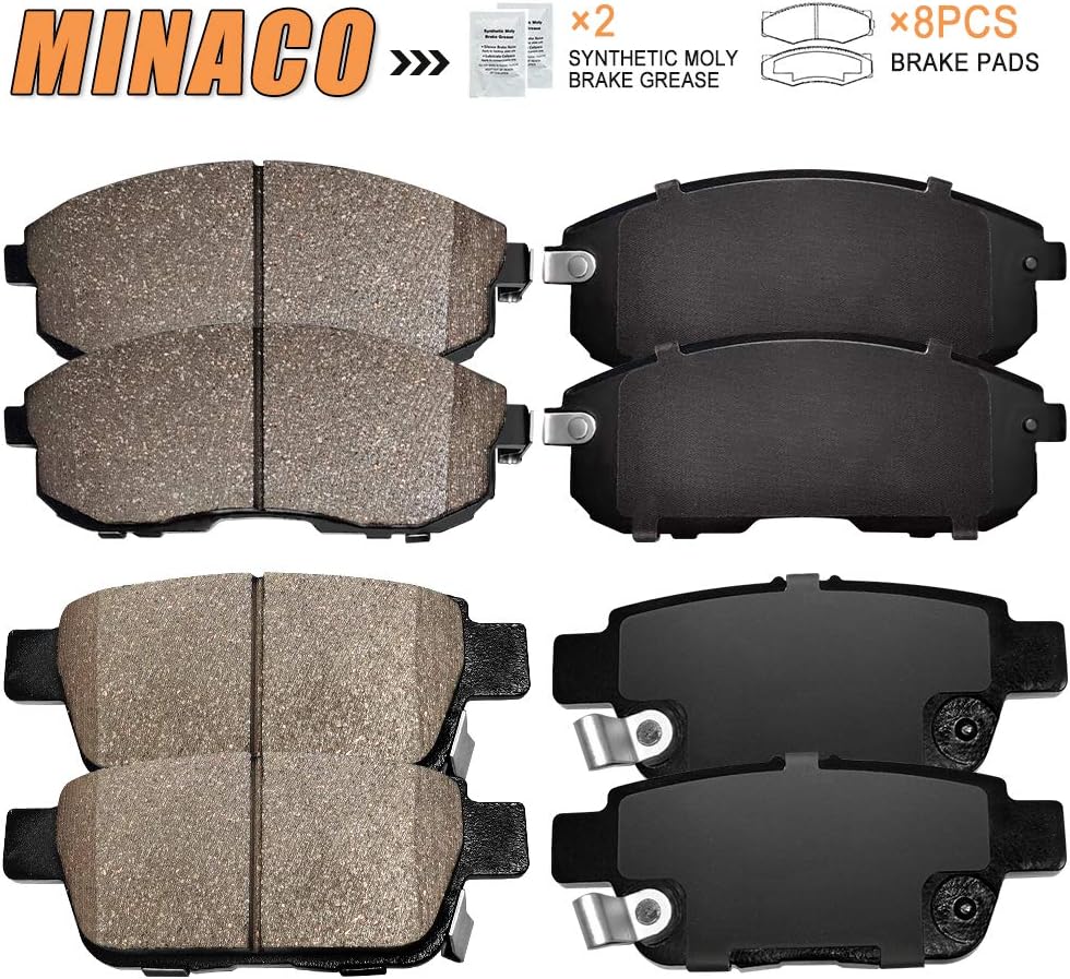 8PCS Front and Rear Ceramic Brake Pads Set For MAZDA 6 2006