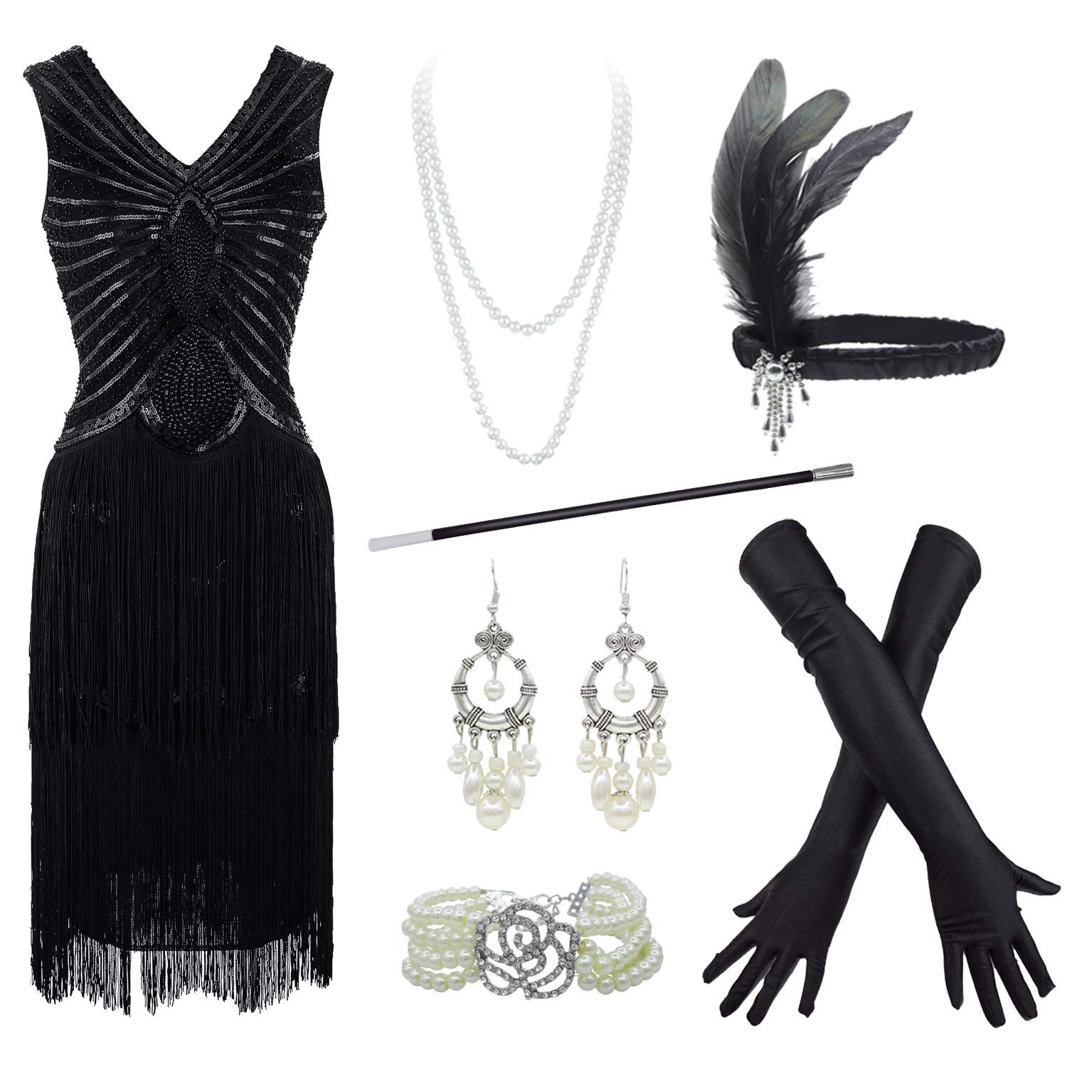 vintage inspired sequin dress