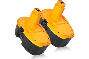 ULATI 4.5Ah DC9096 DC9098 Replacement for Dewalt 18V Battery Ni-Mh Compatible with Dewalt 18 Volt Battery Replacement for Dewalt 18V XRP Battery DC9099 DC9095 2Pack