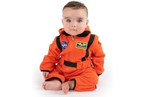 CUDDLE CLUB Astronaut Fleece Bodysuit - Baby & Toddler Kids Fleece Bunting with Full Zipper – Hooded One Piece NASA Jumpsuit
