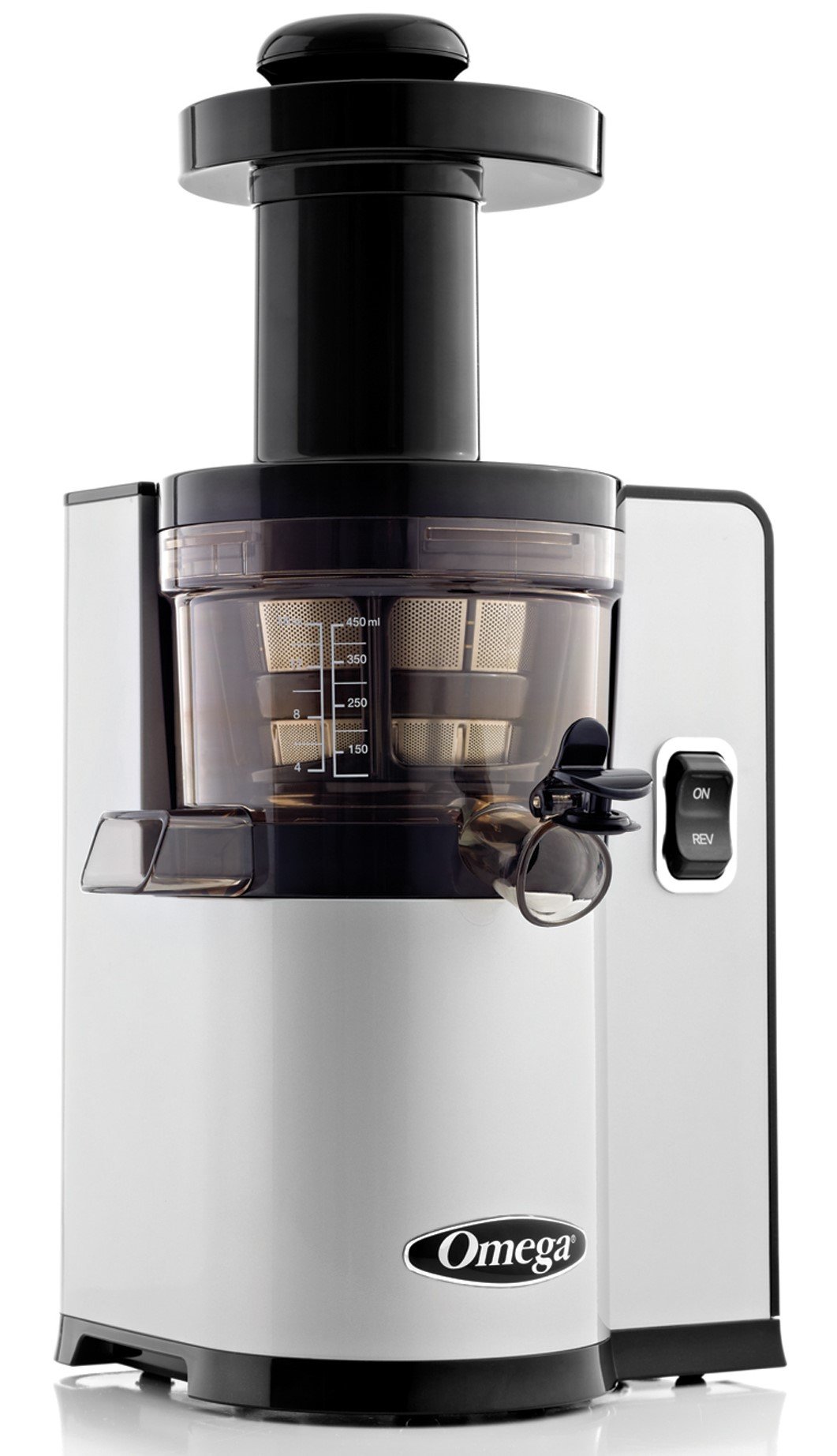 Omega VSJ843QS Vertical Slow Masticating Juicer Makes Continuous Fresh Fruit and Vegetable Juice