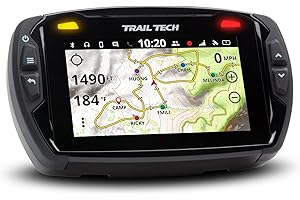 Trail Tech 922-122 Voyager Pro Snow GPS Kit with Digital Gauge Trail Maps, 4-Inch TFT LCD Touch Screen, Buddy Tracking, Handsfree Bluetooth