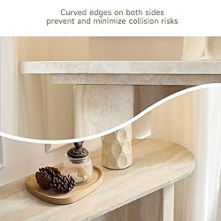 LKTART 55" MDF Console Table for Entryway, Narrow