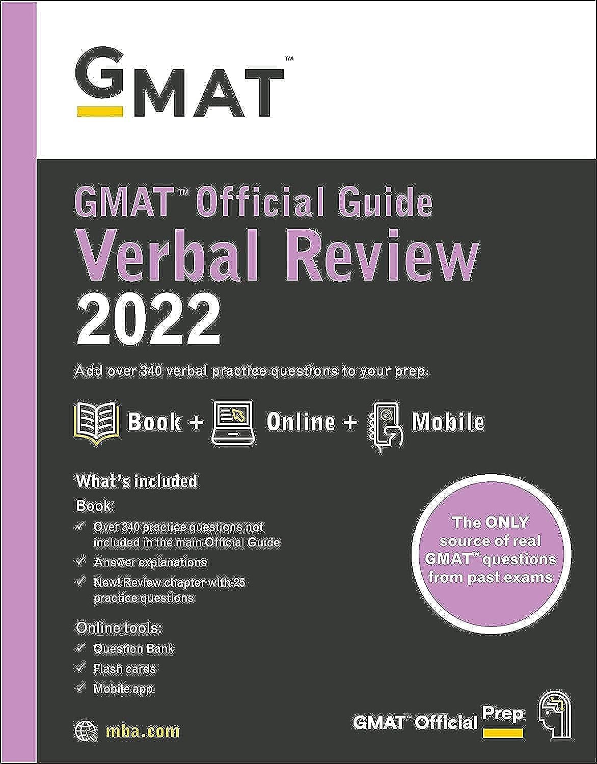 GMAT Official Guide Verbal Review 2022: Book + Online Question Bank GMAT Official Guide Verbal Review 2022: Book + Online Question Bank GMAT Official Guide Verbal Review 2022: Book + Online Question Bank Paperback Kindle