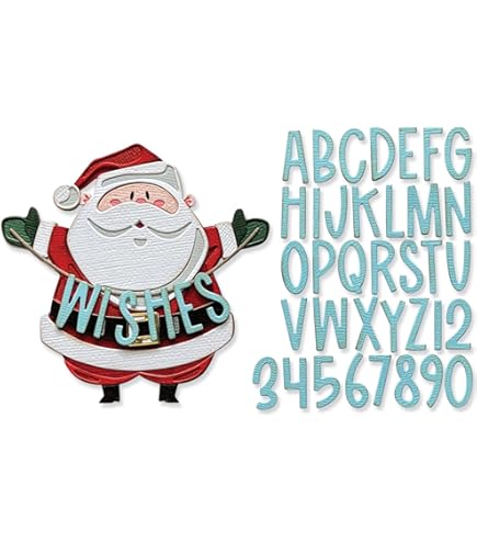 Sizzix Thinlits Dies Set Da 2 Fustelle - Christmas Trims #3 - Decorazioni Natalizie Per Cartoncino E Carta - 2