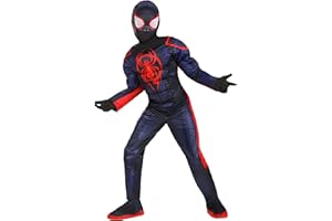 JAZWARES MARVEL Boys Deluxe Iron Spider Man Costume, Kids Spiderman Integrated Suit for Children, Costumes - Officially Licensed