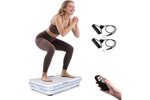 ROTAI Shake Plate Vibration Exercise Machine for Lymphatic Drainage Massager & Weight Loss, 400 lbs Capacity Whole Body Vibrating Plate Workout for Women and Men