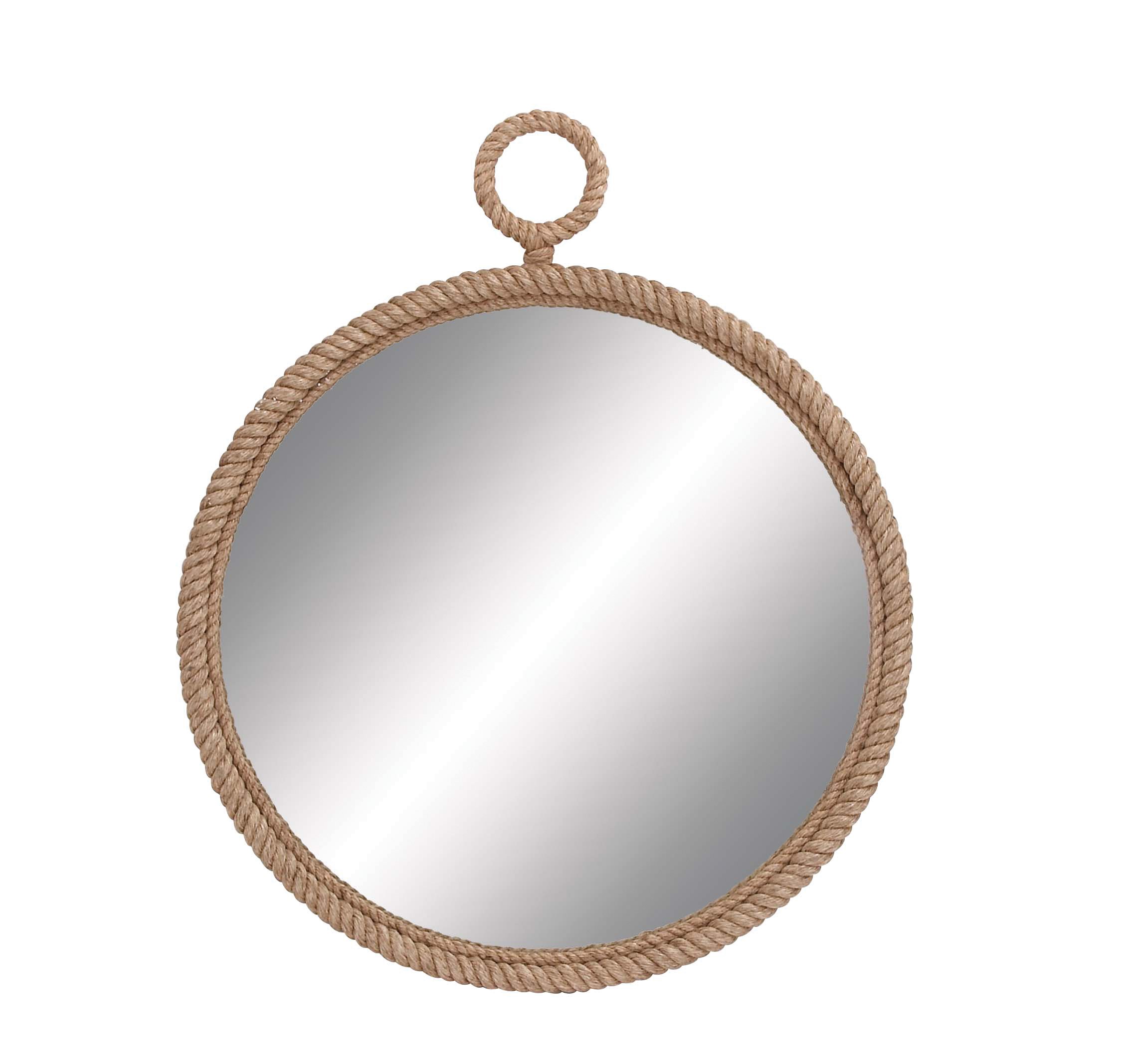 Deco 79 Wood Pier Rope Mirror, 36Inch LAVORIST