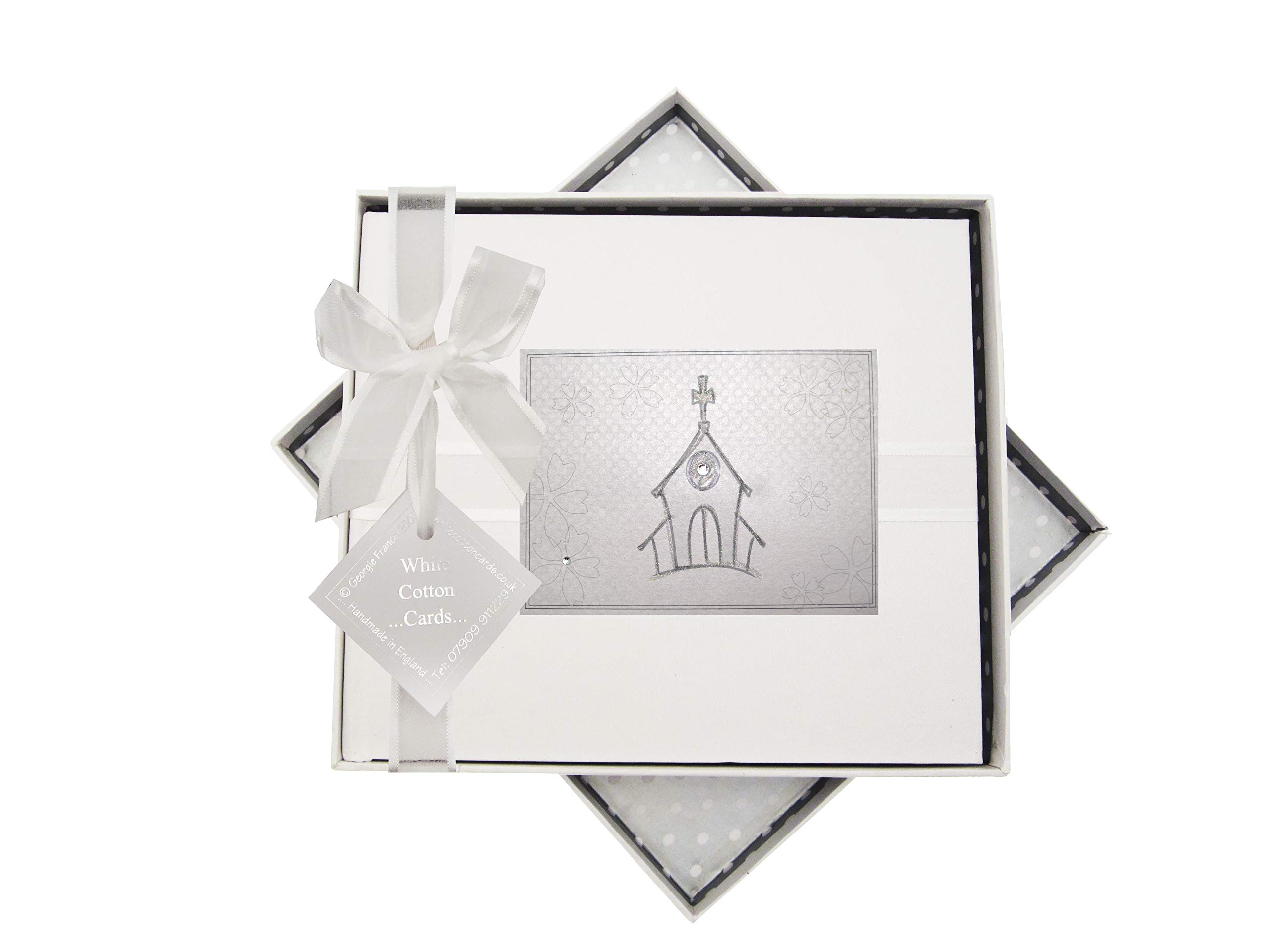 White Cotton Cards PC4 Any Occasion Guestbook, Church Design