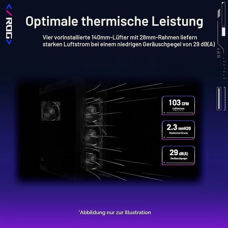 ROG Strix Helios II EATX Mid-Tower White Gaming PC Gehäuse | Weiß