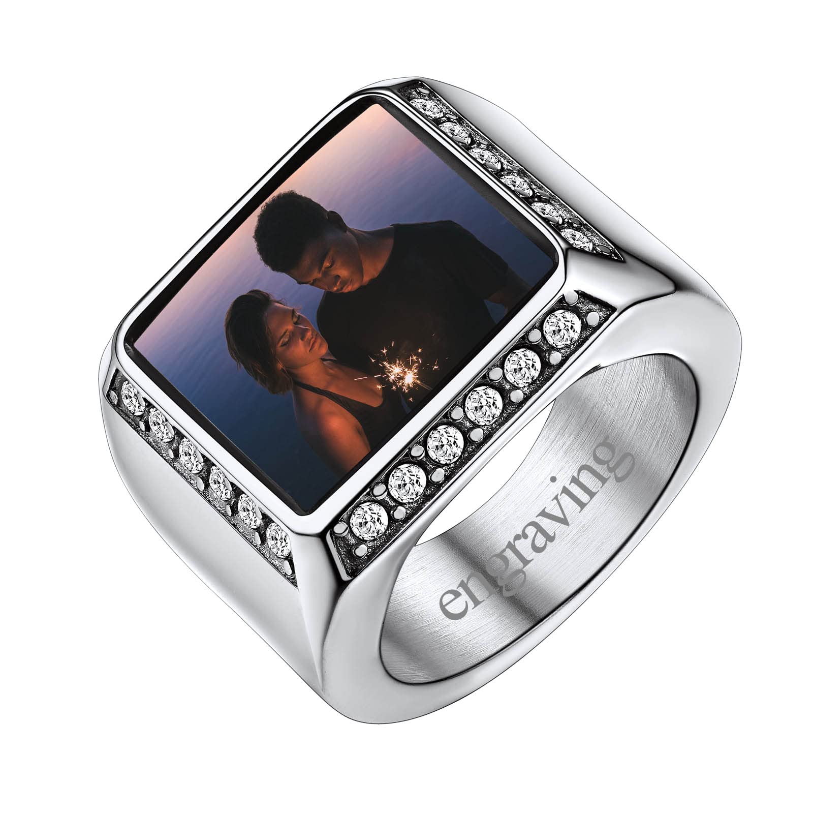 FindChic Personalized Class Rings for Men Signet