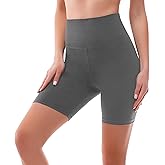 SINOPHANT High Waisted Women Biker Shorts - 6” Buttery Soft Elastic Tummy Control Shorts for Gym, Yoga, Workout