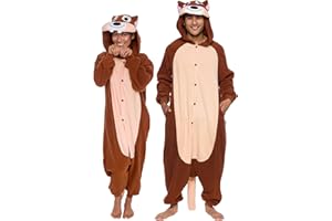 Funziez! Adult Onesie Halloween Costume - Animal and Sea Creature - Plush One Piece Cosplay Suit for Adults, Men and Women
