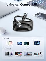 Aioneus 100W USB C to C Cable 3M Fast Charging Type C Lead PD QC for iPhone 15 view 8