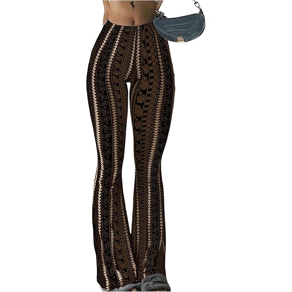 Amazon.com: Daisy Del Sol High Waist Comfy Stretch Boho 70s Bell