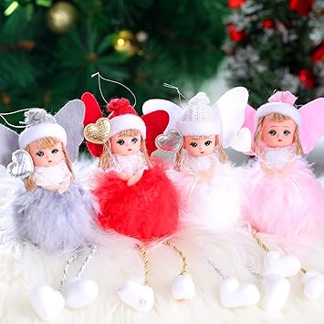 Download Amazon Com Skylety 4 Pieces Angel Feather Doll Pendant Christmas Tree Hanging Ornaments Christmas Crafts Elves Decorations For Christmas Party Home Decoration Furniture Decor PSD Mockup Templates