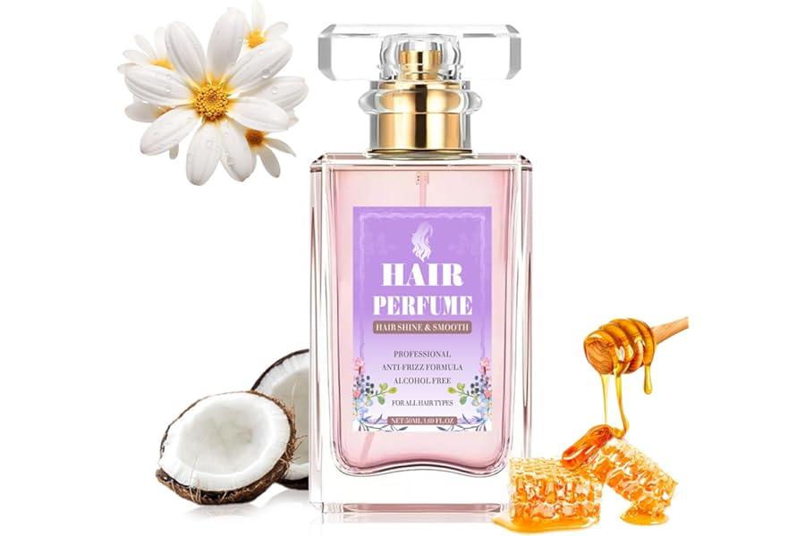 Hair Perfume for Women Long Lasting, Hydrating & Nourishing Hair Body Mist Spray Fragrance Essential Oil Odors Remove, Honey Infused Chamomile Pheromone Perfume Hair Fragrance, Alcohol Free 50ML