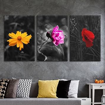 Amazon Com Wall26 3 Panel Canvas Wall Art Touch Of Color