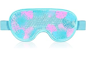 CONBELLA Cooling Eye Mask Gel Eye Mask, Reusable Hot Cold Therapy Cold Eye mask for Post Surgery, Puffiness, Dark Circles, Eye Bags, Dry Eyes, Migraines with Soft Plush Backing