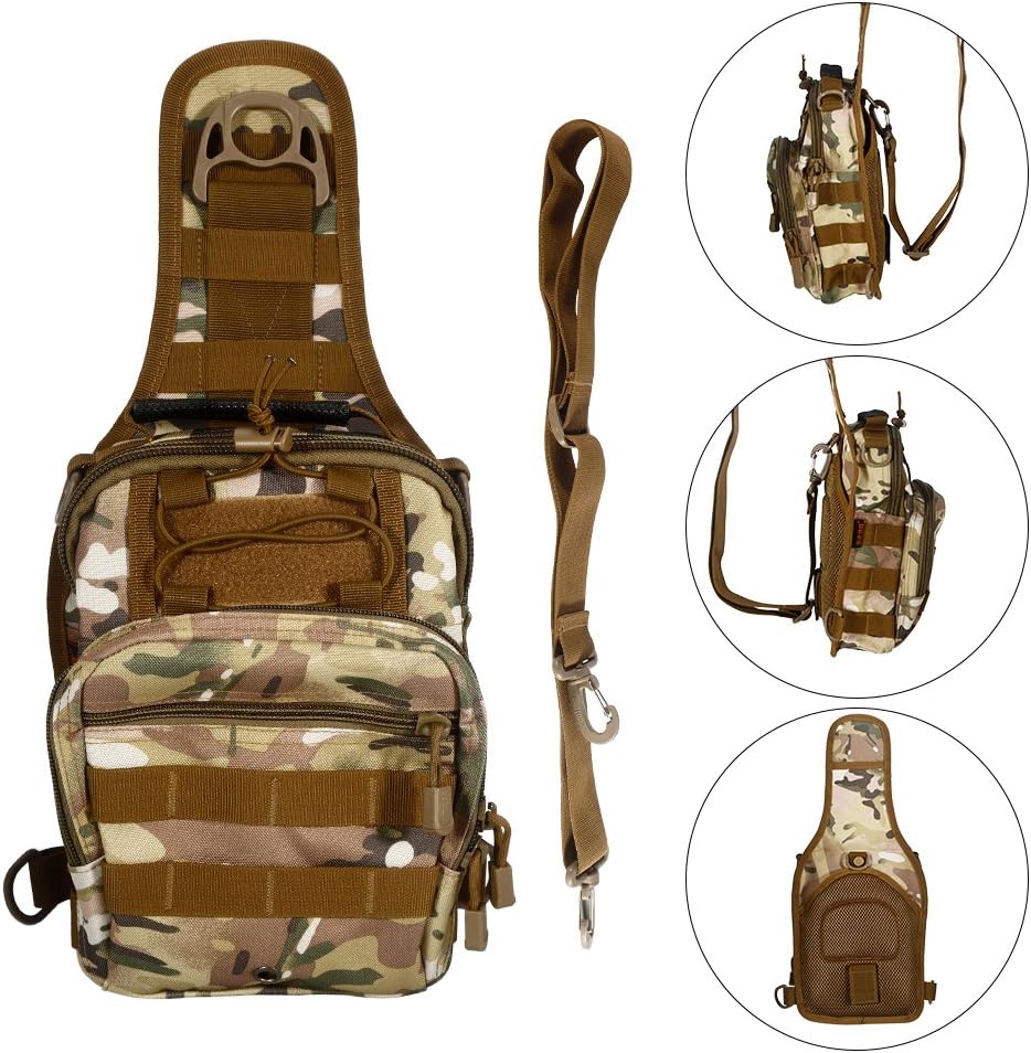 Mounchain Waterproof and Durable Tackle Bag, Multifunctional Tackle Bag with High Capacity, Perfect for Fishing Hiking Climbing Cycling Hunting