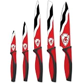 The Sports Vault NFL Kansas City Chiefs 5-Piece Kitchen Knife Set
