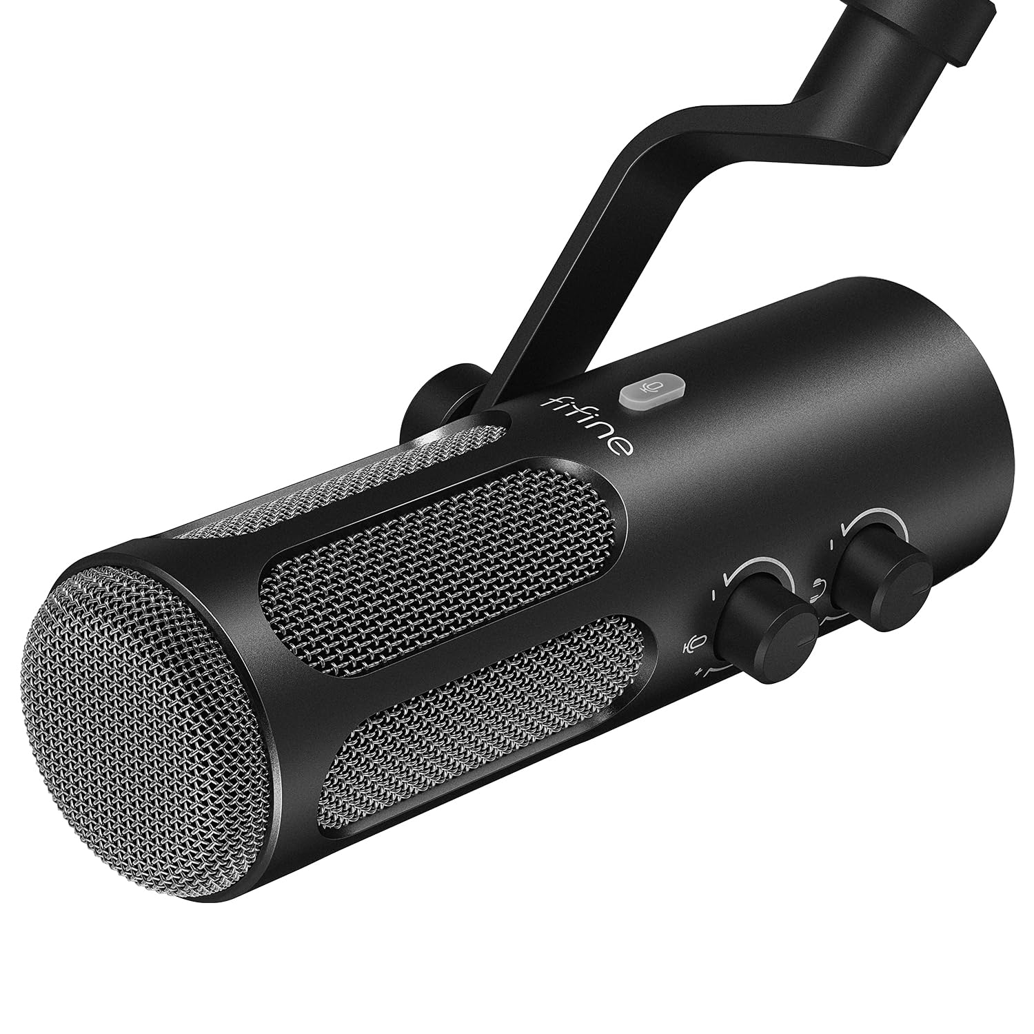 FIFINE Dynamic XLR Microphone for Podcast Studio Recording Streaming Broadcast Voice Over,XLR/USB Metal Mic with Mute Button,Headphone Jack for Mixer PC Computer - AmpliTank Tank 3