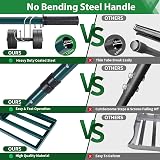 Signstek Lawn Leveling Rake, Stainless Ground Plate 30x10, 76.7in Handle view 2