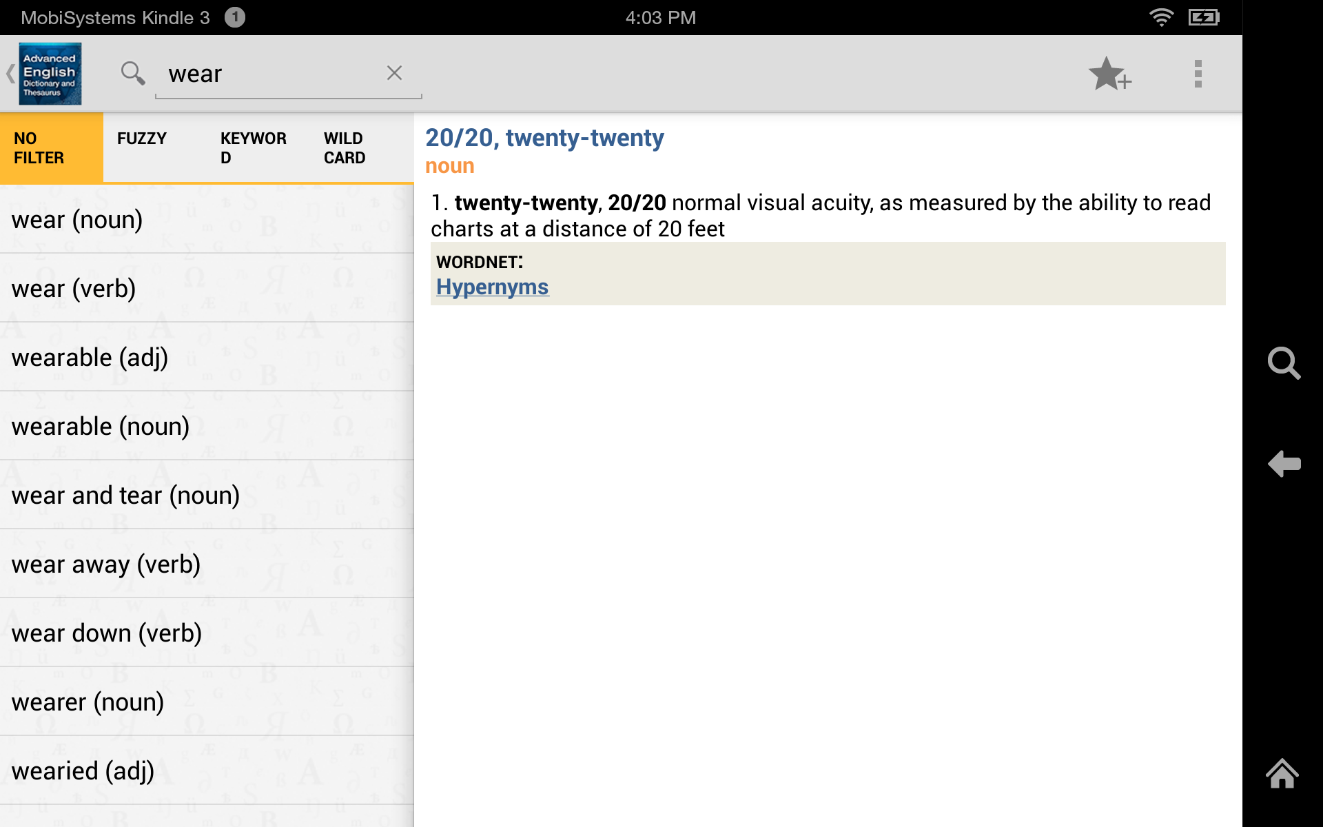 Advanced English Dictionary & Thesaurus Appstore for Android