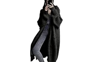 GUTPOINT Womens Long Cardigan Sweaters Open Front Oversized Duster with Pocket for Women 2025 Fall Winter Knit Design Coats