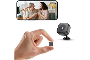 Zongbi Security Camera,4K WiFi Mini Wireless,Real Time Monitoring with App SD Card Storage Portable Surveillance