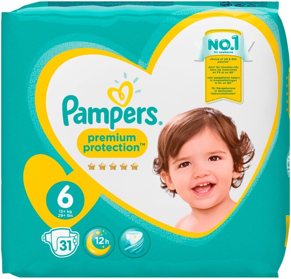 premium protection pampers size 6